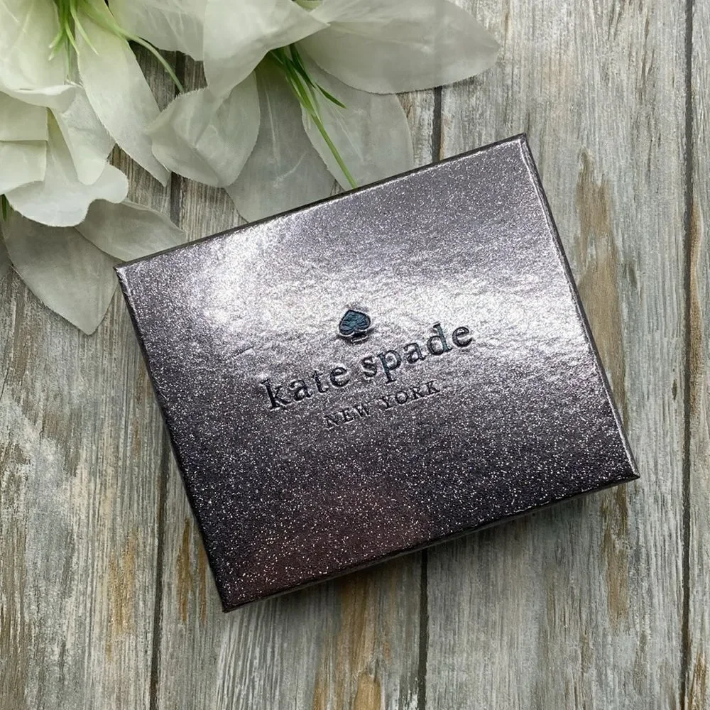 Kate Spade Kenzie Boxed Glitter Small Cardholder Wallet Bag Purse